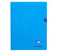 Clairefontaine Lot De 5 Cahiers Mimesys Piqué Polypro 24 X 32 Cm 96 Pages 90g Séyès Bleu