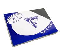 Clairefontaine Lot De 5 Pqts De 100 Couvertures Reliure Text&cover Toilé 270g A4 210x297 Mm Noir