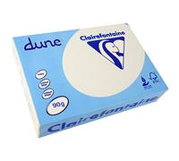 CLAIREFONTAINE Lot de 5 Ramettes 500 Feuilles Dune 90g A4 210x297 mm Certifié FSC / TCF Blanc