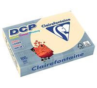 CLAIREFONTAINE Lot de 5 Ramettes 500 Feuilles Papier DCP 100g A4 210x297 mm Certifié FSC Ivoire