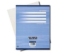CLAIREFONTAINE - Lot de 5 sachets de 10 buvards blanc - 100g - 16x21cm