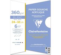 Clairefontaine Mappe Acryl & Ölpapier 24x32 6Bl
