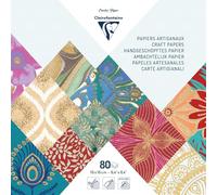 Clairefontaine Bloc Papiers du Monde 16x16cm, 80 Feuilles