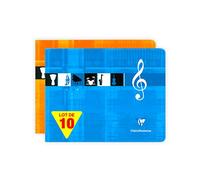 Clairefontaine - Metric - 3754 - Cahier de musique reliure piqûre - 22 x 17 cm à l'italienne - 48 pages