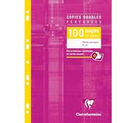 Clairefontaine Metric Copies doubles perforées 21 x 29,7 cm 100 pages Blanc