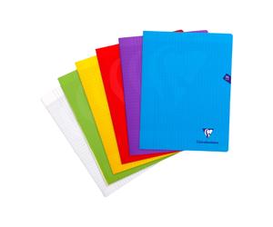 CLAIREFONTAINE Mimesys cahier piqué polypro 24x32cm 96p séyès coloris assortis