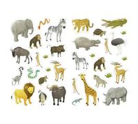 Maildor Gommettes Mimi'Stick MY MANDARINE AE009O – 12 planches 21x16 cm Savane (408 autocollants)