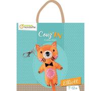 Avenue Mandarine Kit créatif couture enfant KC047C Porte-clé Mini Couz'IN À partir de 7 ans ELLIOTT
