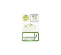 Clairefontaine Nature, Sachet De 16 Étiquettes Adhésives