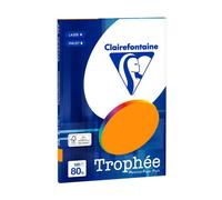 Clairefontaine Orange fluo A4 Papier couleur 80 g/m² (100 feuilles)