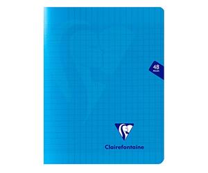 CLAIREFONTAINE Pack 10 Cahiers MIMESYS Piqué Polypro 17 x 22 cm 48 pages 90g Séyès Assortis
