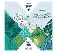 Clairefontaine Papers Pour Origami 15x15cm (60pcs) Feuilles Vertes, Technique, Offre Thématique Vert