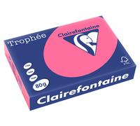 Clairefontaine Papier A4 couleur intense Trophée - 80g - Ramette de 500 feuilles - Rose Fuchsia