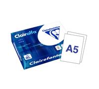 Clairefontaine Papier A5 - 1910 - Ramette de 500 feuilles papier jet d'encre laser - 80 g - Blanc