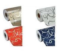 Clairefontaine Bobine papier cadeau 211892C – 80g – 50x0,70m – Arabesques Or, géométrique