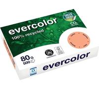 Lot de 2 - CLAIREFONTAINE Ramette de 500 feuilles papier couleur recyclé EVERCOLOR 80gr format A4 Saumon 40015