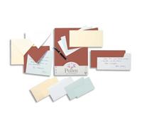 CLAIREFONTAINE Paquet de 20 enveloppes 120g POLLEN 16,5x16,5cm. Coloris Ivoire