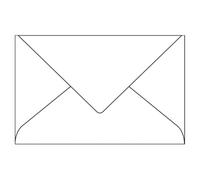 CLAIREFONTAINE Paquet de 20 enveloppes 120g POLLEN 9x14cm. Coloris Blanc
