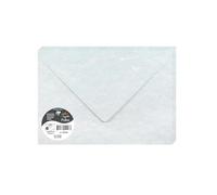 PAPIERS MARBRÉS, Paquet de 20 enveloppes Pollen 162x229mm 120g/m2 - Bleu marbré