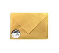 Clairefontaine Enveloppes gommées 51200C C5 120g/m² Or Paquet de 20 Gamme Pollen Papier lisse