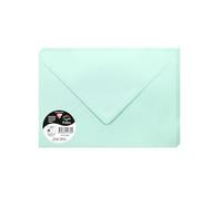 Clairefontaine Enveloppes Pollen 51332C C5 16,2x22,9cm 120 g/m² Fermeture gommée Vert jade Paquet 20