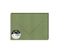 Clairefontaine Enveloppes 5072C C5 Vert sauge 120g/m² - Paquet de 20 - Fermeture gommée