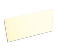 CLAIREFONTAINE Paquet de 25 cartes 210g POLLEN 10,6x21,3cm. Coloris Ivoire