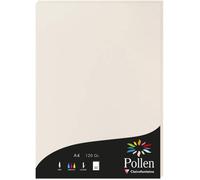 Clairefontaine Papier d'invitation 4268C A4 120 g/m² Étui 50 feuilles Gris Perle Gamme Pollen