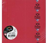 Clairefontaine Pollen - Rouge Intense - 160 X 160 Mm - 210 G/M² - 25 Feuille(S) Cartes