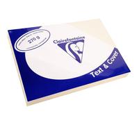 Clairefontaine Pqt De 100 Couvertures Reliure Text&cover Toilé 270g A4 210x297 Mm Blanc Ivoire