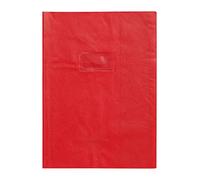 CLAIREFONTAINE Protège-cahier Grain Cuir 20/100ème 21x29,7 Rouge groseille