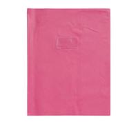 Calligraphe 72409AMZC Un Protège-Cahier Grain Cuir Rose fuchsia - 24x32 cm - 22/100ème avec Porte-Étiquette - PVC Opaque