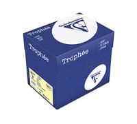 Clairefontaine - Trophee - Ramette de 500 feuilles papier couleur - 80 g - A4 - Clementine - Lot de 5