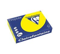 CLAIREFONTAINE Ramette 500 Feuilles Papier 80g A4 210x297 mm Certifie FSC jaune soleil