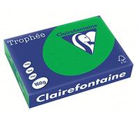 250 Feuilles A4 - 160g - Couleur Vives - Vert Billard - Trophée Clairefontaire 1007c