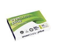 CLAIREFONTAINE Ramette de 500 feuilles A3 80g, papier 100% recyclé blanc Evercopy+ CIE95