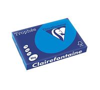 Clairefontaine Papier A3 couleur Trophée 80 g - Ramette 500 feuilles - Bleu Turquoise