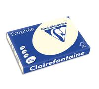 CLAIREFONTAINE Ramette de 500 feuilles papier couleur TROPHEE 80 grammes format A3 Gris perle 1251
