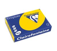 CLAIREFONTAINE Ramette de 500 feuilles papier couleur TROPHEE 80 grammes format A4 bouton d'or 1780
