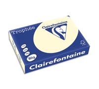 CLAIREFONTAINE Ramette de 500 feuilles papier couleur TROPHEE 80 grammes format A4 Ivoire 1871