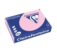 CLAIREFONTAINE Ramette de 500 feuilles papier couleur TROPHEE 80 grammes format A4 Rose 1973