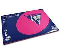 Clairefontaine-ramette Papier Clairefontaine fluo A3 80 g rose - Etui de 100