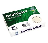 EVERCOLOR, papier reprographique, 100% recyclé, ivoire, 80g, A4, Ange Bleu, ramette de 500 feuilles