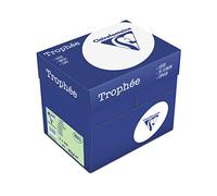 Clairefontaine Trophee Lot de 5 paquets Ramette de 500 feuilles papier couleur 80 g A4 Vert -