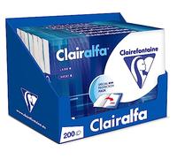 Clairefontaine Ramette de papier Clairalfa A4 Blanc 80 g 200 feuilles pour impression