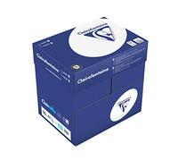 Clairefontaine - Réf. 2896C - 2500 feuilles de papier blanc au format A4 - Clairalfa 90 g/m² - Carton contenant 5 ramettes de 500 feuilles - Couleur : Blanc (171 CIE)