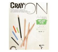 Clairefontaine Restposten: Clairefontaine Zeichenpapierblock "Cray'on", A4 Noir