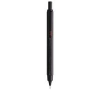 Rhodia Porte-mine scRipt 9399C – Aluminium brossé – Noir – Mine 0,5 mm – Gomme sous poussoir