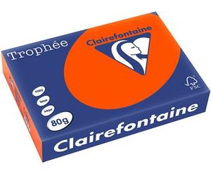 Clairefontaine Rouge cardinal Papier couleur A4 80 g/m² (500 feuilles)