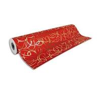 Clairefontaine Rouleau De Papier Cadeau Premium 80g . Spécial Commercant : 50x0,7m. Rouge Arabesque Or
